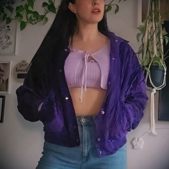 Vintage Purple Corduroy Jacket - Picture 10 of 10